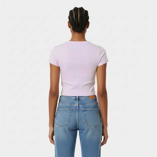 Jack Wills Women's Graphic Cap-Sleeved Crop Top Jack Wills Women's Graphic Cap-Sleeved Crop Top