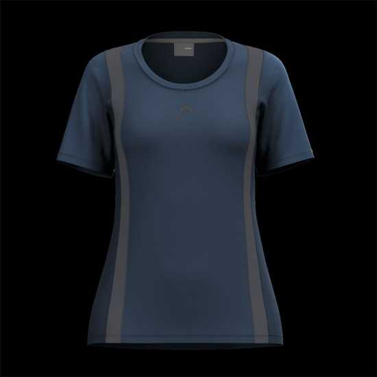 Head Club 25 Tech T-Shirt Women Морска синьо Бадминтон