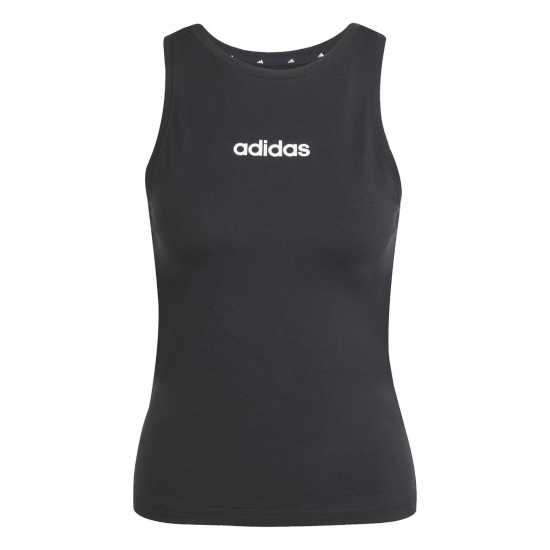 Adidas Дамски Потник Essentials Linear Slim Cotton Tank Top Womens Черно 
