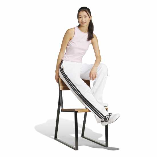 Adidas Дамски Потник Essentials Linear Slim Cotton Tank Top Womens Ясно розово 