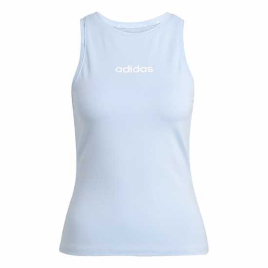 Adidas Дамски Потник Essentials Linear Slim Cotton Tank Top Womens Свети синьо 