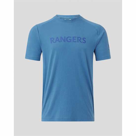 Castore Rangers Supporters T-Shirt Adults Стелар Мъжко облекло за едри хора