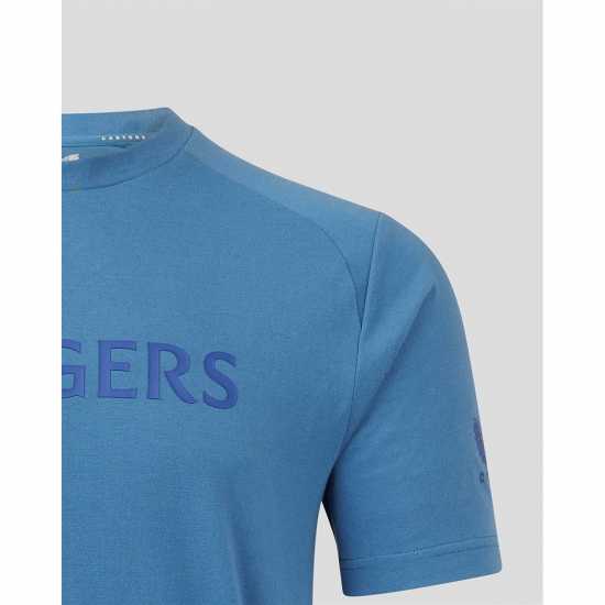 Castore Rangers Supporters T-Shirt Adults Стелар Мъжко облекло за едри хора