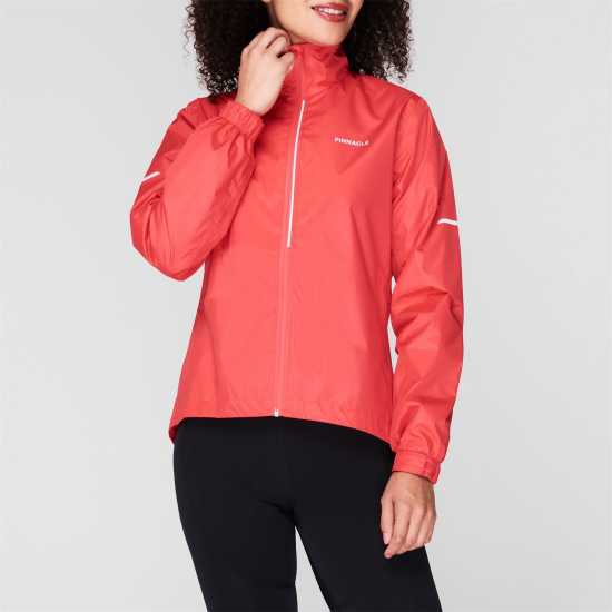 Pinnacle Дамско Колоездачно Яке Waterproof Cycling Jacket Ladies Корал Дамски якета и палта