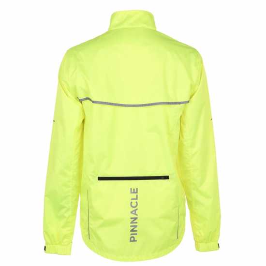Pinnacle Мъжко Колоездачно Яке Waterproof Cycling Jacket Mens Yellow Мъжки грейки