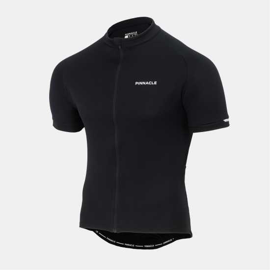 Pinnacle Cycling Short Sleeve Jersey Mens Черно Мъжки тениски и фланелки