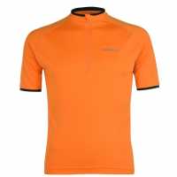 Pinnacle Мъжка Колоездачна Фланелка Short Sleeve Cycling Jersey Mens Orange Мъжки ризи