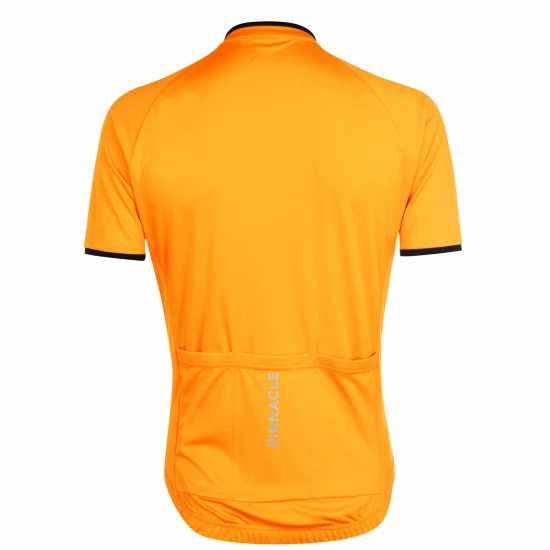 Pinnacle Мъжка Колоездачна Фланелка Short Sleeve Cycling Jersey Mens Orange Мъжки ризи