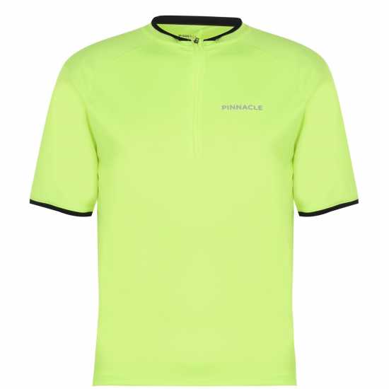 Pinnacle Мъжка Колоездачна Фланелка Short Sleeve Cycling Jersey Mens Yellow Мъжки ризи