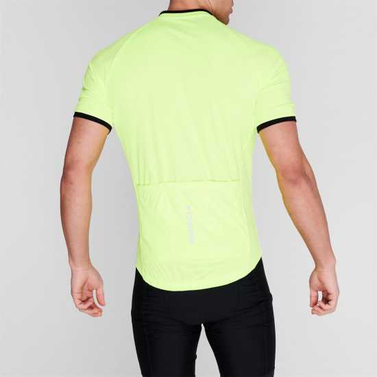 Pinnacle Мъжка Колоездачна Фланелка Short Sleeve Cycling Jersey Mens Yellow Мъжки ризи