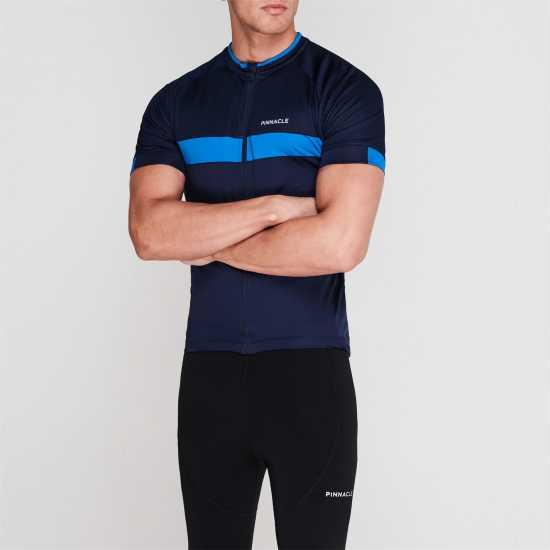 Мъжки тениски и фланелки Pinnacle Race Short Sleeve Cycling Top Mens Морска синьо Pinnacle Race Short Sleeve Cycling Top Mens Морска синьо Мъжки тениски и фланелки