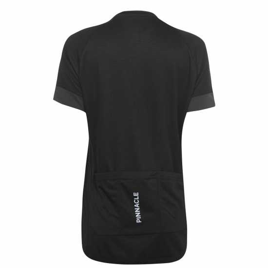 Pinnacle Race Short Sleeve Cycling Jersey Womens Black Дамски тениски и фланелки