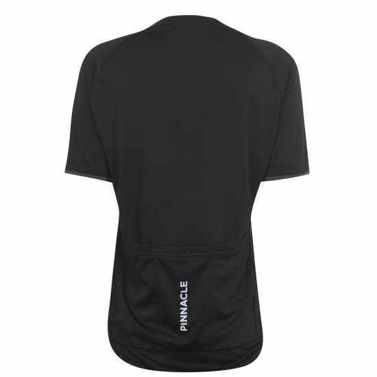 Pinnacle Дамска Колоездачна Фланелка Short Sleeve Cycling Jersey Ladies Черно Дамски тениски и фланелки