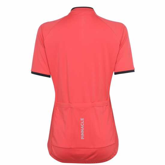 Дамски тениски и фланелки Pinnacle Дамска Колоездачна Фланелка Short Sleeve Cycling Jersey Ladies Корал Pinnacle Дамска Колоездачна Фланелка Short Sleeve Cycling Jersey Ladies Корал Дамски тениски и фланелки