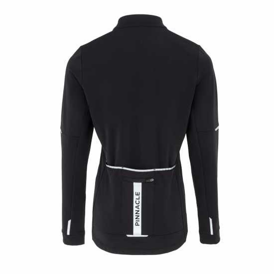 Дамски тениски и фланелки Pinnacle Дамска Колоездачна Фланелка Thermal Long Sleeve Cycling Jersey Ladies Черно Pinnacle Дамска Колоездачна Фланелка Thermal Long Sleeve Cycling Jersey Ladies Черно Дамски тениски и фланелки