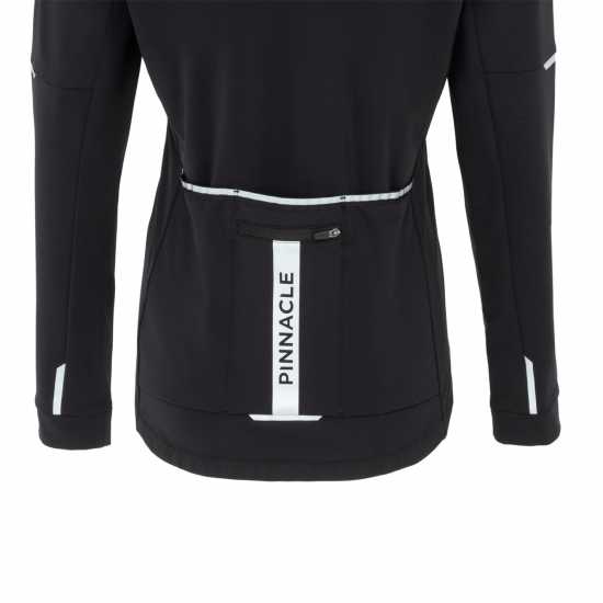 Дамски тениски и фланелки Pinnacle Дамска Колоездачна Фланелка Thermal Long Sleeve Cycling Jersey Ladies Черно Pinnacle Дамска Колоездачна Фланелка Thermal Long Sleeve Cycling Jersey Ladies Черно Дамски тениски и фланелки