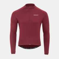 Pinnacle Мъжка Колоездачна Фланелка Long Sleeve Cycling Jersey Mens Burgundy Pinnacle Мъжка Колоездачна Фланелка Long Sleeve Cycling Jersey Mens Burgundy