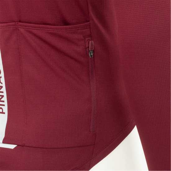 Pinnacle Мъжка Колоездачна Фланелка Long Sleeve Cycling Jersey Mens Burgundy Pinnacle Мъжка Колоездачна Фланелка Long Sleeve Cycling Jersey Mens Burgundy