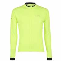 Мъжка Колоездачна Фланелка Pinnacle Long Sleeve Cycling Jersey Mens Yellow Мъжко облекло за едри хора