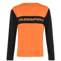 Muddyfox Long Sleeve Technical Tee Mens Orange Мъжки ризи