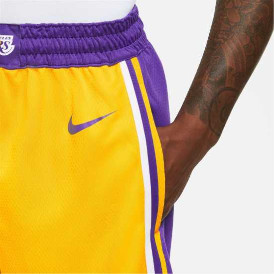 Nike Heat Icon Edition Men's Nike NBA Swingman Shorts LAKERS - Мъжко облекло за едри хора
