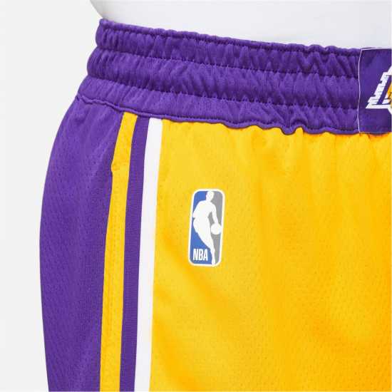 Nike Heat Icon Edition Men's Nike NBA Swingman Shorts LAKERS - Мъжко облекло за едри хора