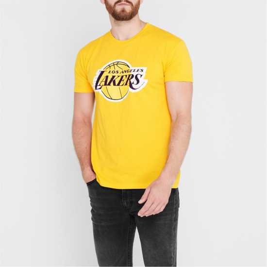 Nba Мъжка Тениска Logo T Shirt Mens LAKERS - Мъжки ризи