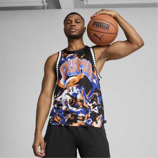 Puma Rival Mesh Tnk Sn99 Vivid Blue Puma Rival Mesh Tnk Sn99 Vivid Blue