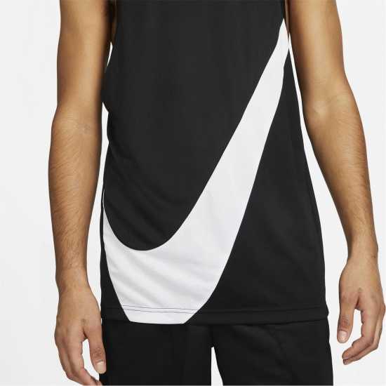 Nike Dri-Fit Basketball Crossover Jersey Mens Black/White Мъжко облекло за едри хора