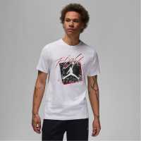 Nike Men's Graphic T-Shirt White/Black Мъжки ризи