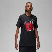 Nike Men's Graphic T-Shirt Black/Gym Red Мъжки ризи