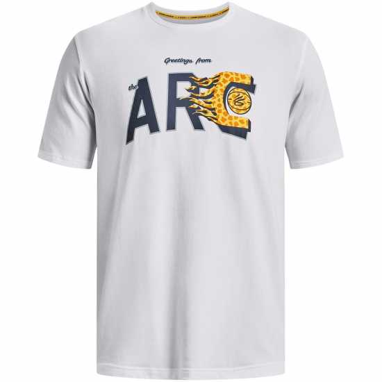 Мъжки тениски и фланелки Under Armour Мъжка Риза Armour Ua Curry Arc Ss T-Shirt Mens Бяло/Сиво Under Armour Мъжка Риза Armour Ua Curry Arc Ss T-Shirt Mens Бяло/Сиво Мъжки тениски и фланелки