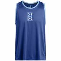 Under Armour Мъжка Риза Baseline Performance Basketball Shirt Mens Blue Мъжки тениски и фланелки