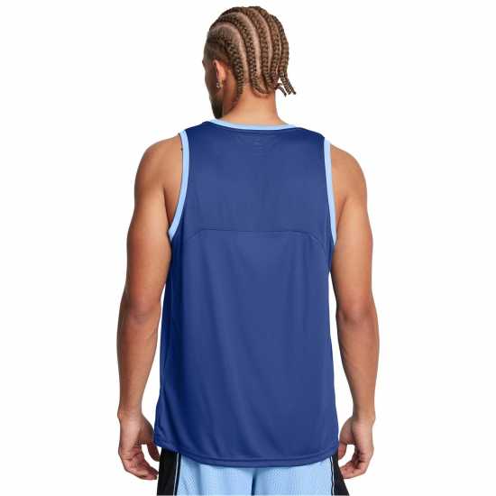 Under Armour Мъжка Риза Baseline Performance Basketball Shirt Mens Blue Мъжки тениски и фланелки