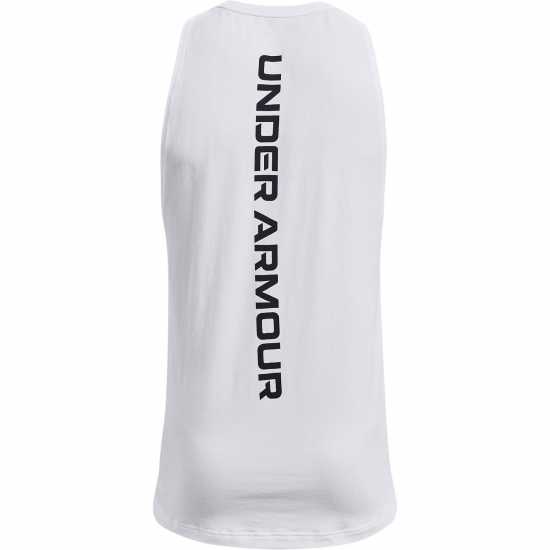 Under Armour Мъжки Потник Baseline Tank Top Mens Бяло/Черно Мъжки тениски и фланелки