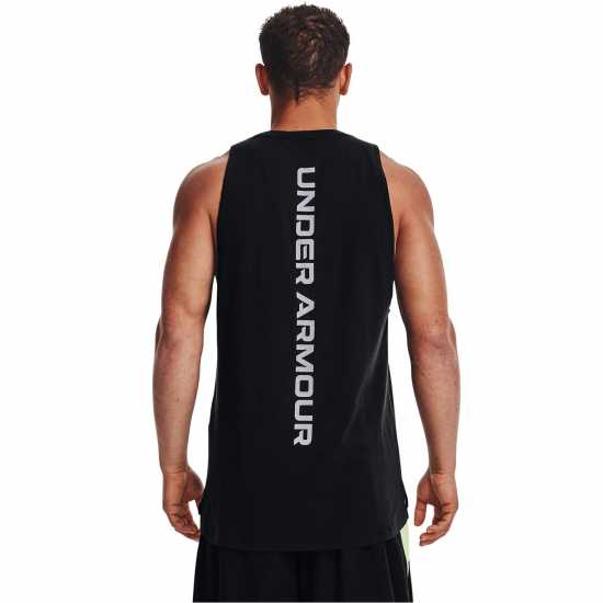 Under Armour Мъжки Потник Baseline Tank Top Mens Черно/Модерно сиво Мъжки тениски и фланелки