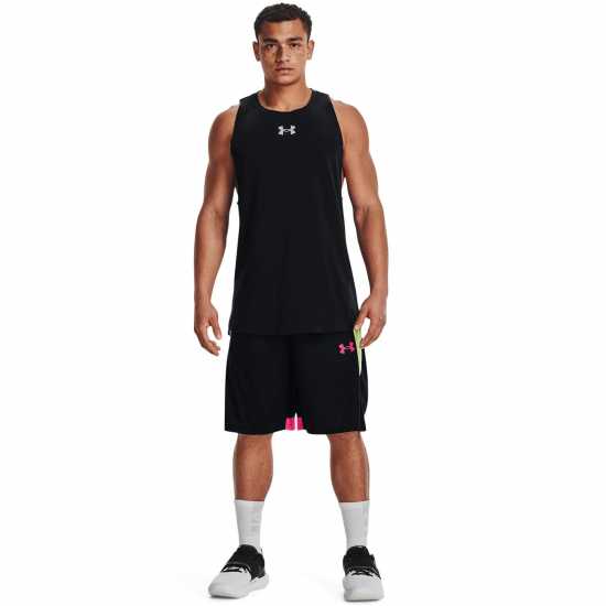 Under Armour Мъжки Потник Baseline Tank Top Mens Черно/Модерно сиво Мъжки тениски и фланелки