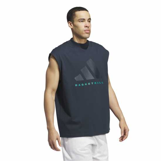 Adidas Men's Short Sleeve Performance T-Shirt Морска синьо 