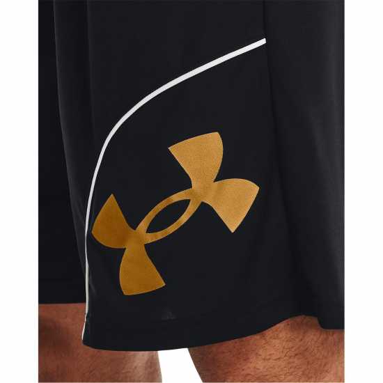 Under Armour PERIMETER 11'' SHORT Black/Gold Мъжко облекло за едри хора