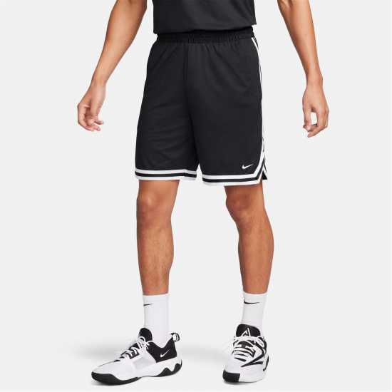 Nike Мъжки Баскетболни Шорти Dna Dri-Fit 8 Basketball Shorts Mens Black/White Мъжки къси панталони