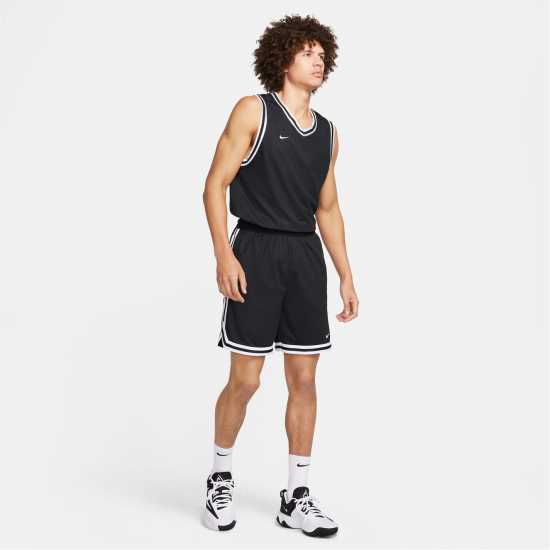 Nike Мъжки Баскетболни Шорти Dna Dri-Fit 8 Basketball Shorts Mens Black/White Мъжки къси панталони
