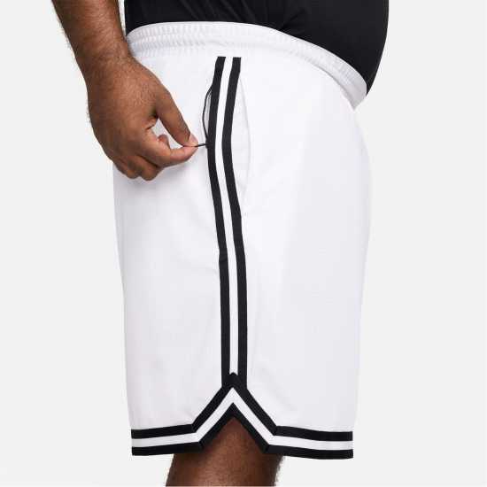 Nike Мъжки Баскетболни Шорти Dna Dri-Fit 8 Basketball Shorts Mens White/Black Мъжки къси панталони