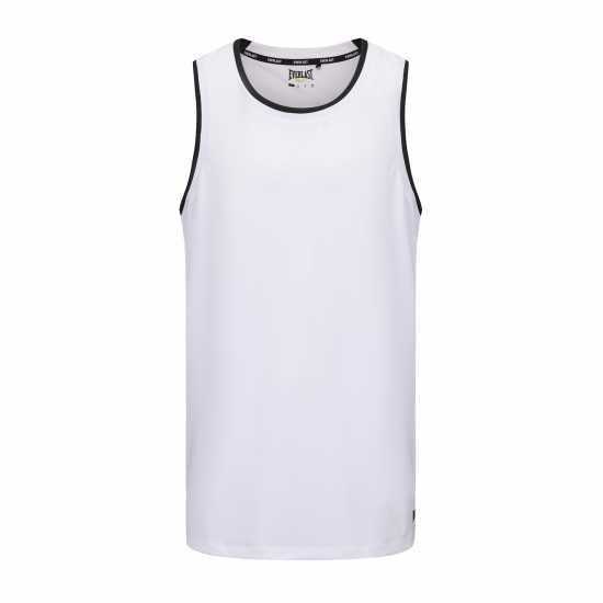 Everlast Basketball Performance Vests Mens Бяло/Черно Мъжки тениски и фланелки
