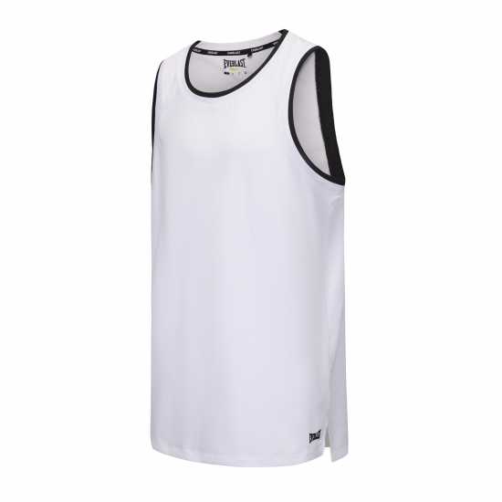 Everlast Basketball Performance Vests Mens Бяло/Черно Мъжки тениски и фланелки