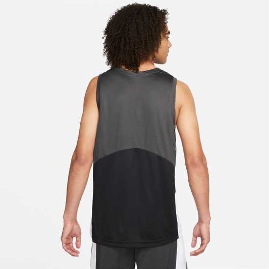 Nike Dri-FIT Starting 5 Men's Basketball Jersey Black/Grey Мъжки ризи