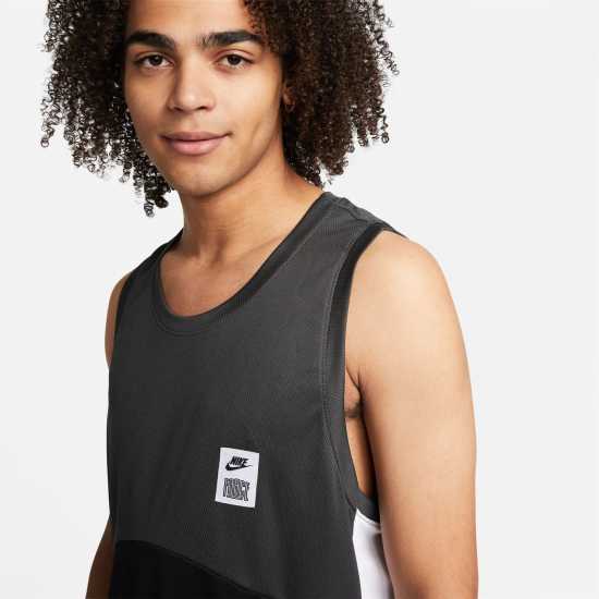 Nike Dri-FIT Starting 5 Men's Basketball Jersey Black/Grey Мъжки ризи