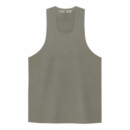 Adidas Men's Athletic Tank Performance Basketball Jersey Clay Adidas Men's Athletic Tank Performance Basketball Jersey Clay
