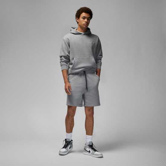 Air Jordan Essential Men's Fleece Shorts Въглероден/Бял Air Jordan Essential Men's Fleece Shorts Въглероден/Бял