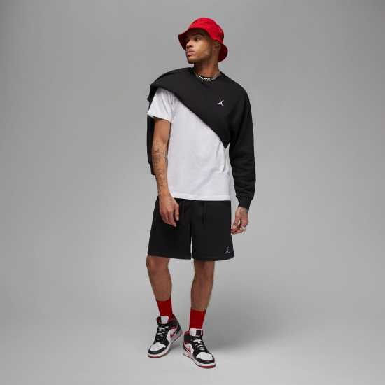 Мъжки къси панталони Air Jordan Essential Men's Fleece Shorts Черно/Бяло Air Jordan Essential Men's Fleece Shorts Черно/Бяло Мъжки къси панталони