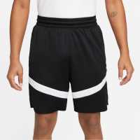 Nike Dri-Fit Icon Mens 8 Basketball Shorts Черно/Бяло Мъжко облекло за едри хора
